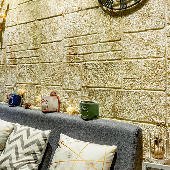 Lisslune | Modern Wall Covering 3D Brick Peel and Stick Waterproof Wall Covering