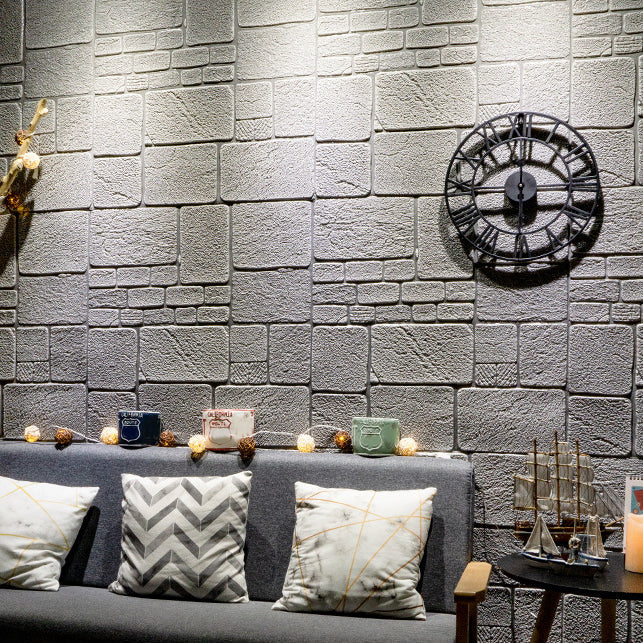 Lisslune | Modern Wall Covering 3D Brick Peel and Stick Waterproof Wall Covering
