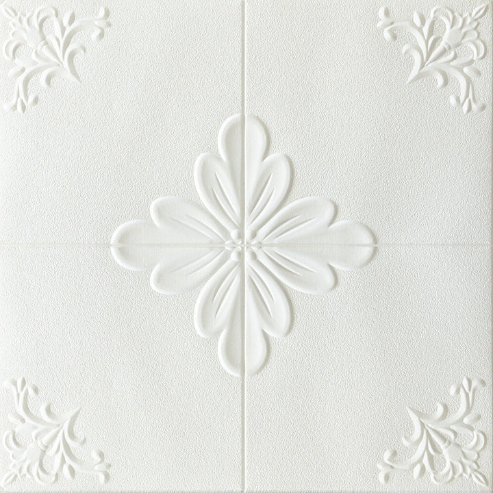 Lisslune | Interior Wall Cladding 3D Floral Print Peel and Stick Waterproof Wall Panels
