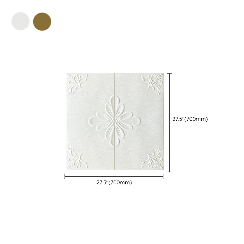 Lisslune | Interior Wall Cladding 3D Floral Print Peel and Stick Waterproof Wall Panels