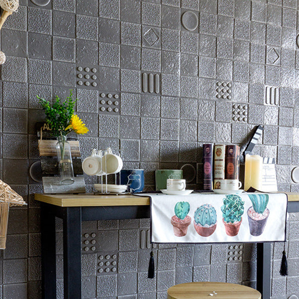 Lisslune | Home Interior Wall Panel 3D Printed Brick Peel and Stick Wall Covering