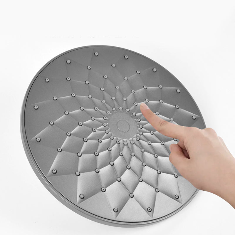 Lisslune | Rectangular Gray Showerhead Combo Standard Spray Pattern Showerhead
