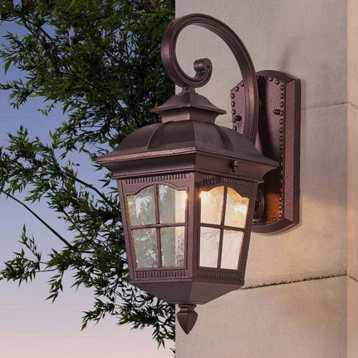 Skørter | Water Glass Dark Coffee Wall Light Swivel Arm 1 Light Country Style Wall Mounted Lighting