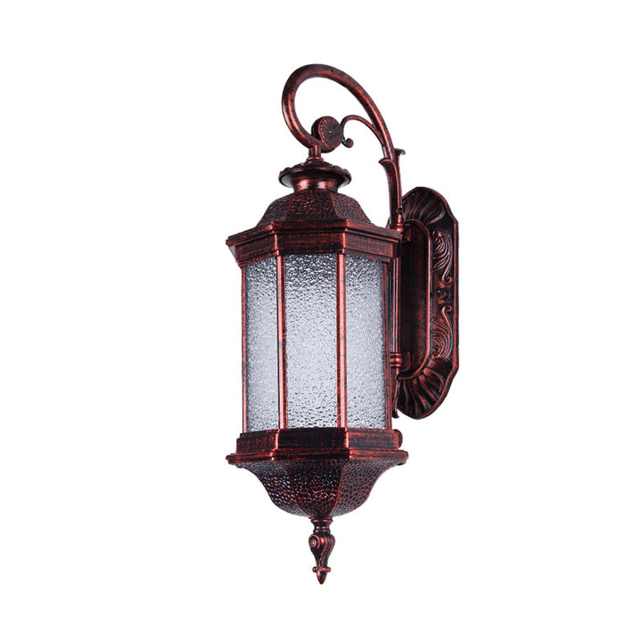 Skørter | Copper 1-Head Wall Light Country House Style Water Glass Verum Wall Lighting Ideas with Tiger Stripe Design