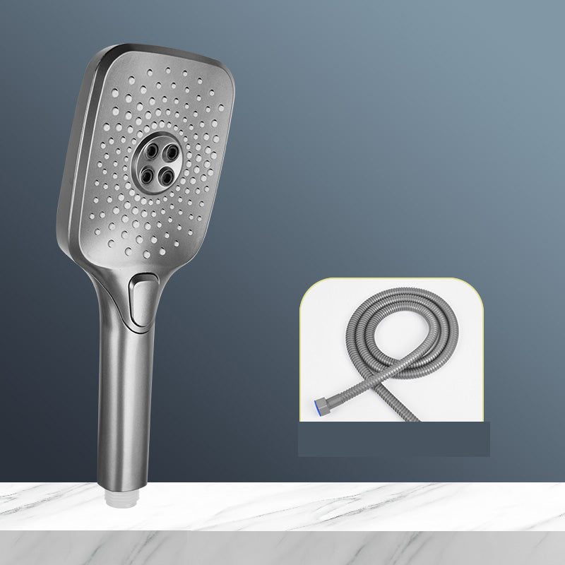 Lisslune | Modern Gray Showerhead Combo Standard Spray Pattern Rectangular Large Showerhead