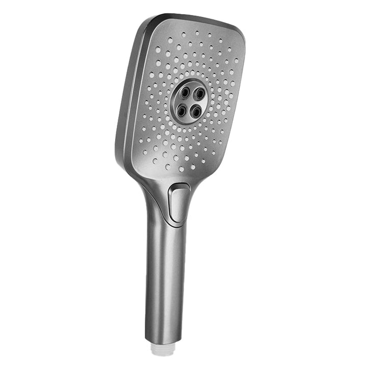 Lisslune | Modern Gray Showerhead Combo Standard Spray Pattern Rectangular Large Showerhead