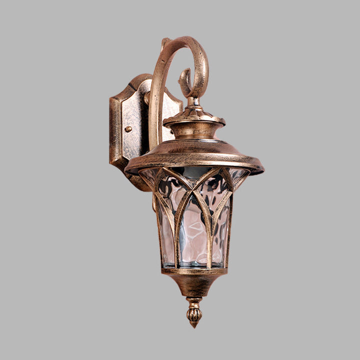 Skørter | Rustic Urn Wall sconces Light 1 Bulb Aluminium Wall lamp Socket in Brass with Water Glass Shade