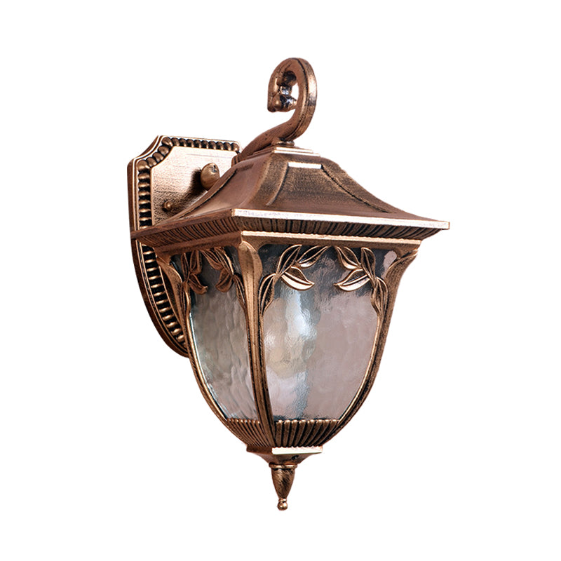 Skørter | Acorn Courtyard Wall Lamp Country Clear Water Glass 1 Light Brass Wall Bracket Lamp