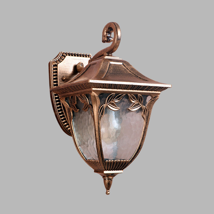Skørter | Acorn Courtyard Wall Lamp Country Clear Water Glass 1 Light Brass Wall Bracket Lamp