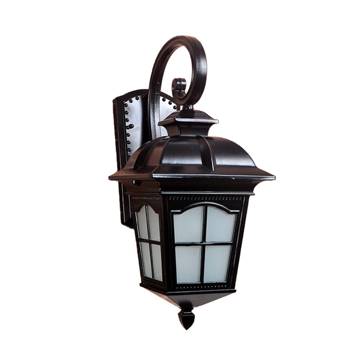 Skørter | 1-Light Twisted Arm Wall Lamp Farm Black/Gold Aluminum Wall Mounted Light for Courtyard