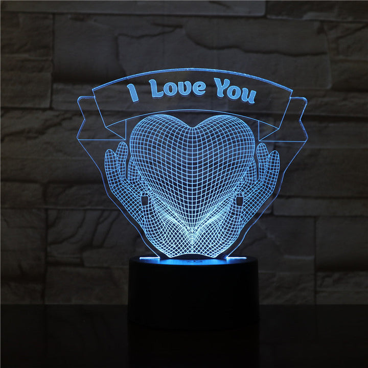 Lisslune | Valentine's Day Gift Holding Hands Love 3D Night Light