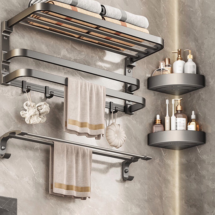 Lisslune | Traditional bathroom accessory as a single piece or in a set in gray