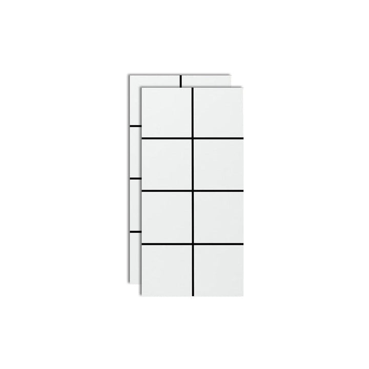 Lisslune | Plastic Peel and Stick Wall Tiles Single Tile Wallpaper in Rectangular Shape