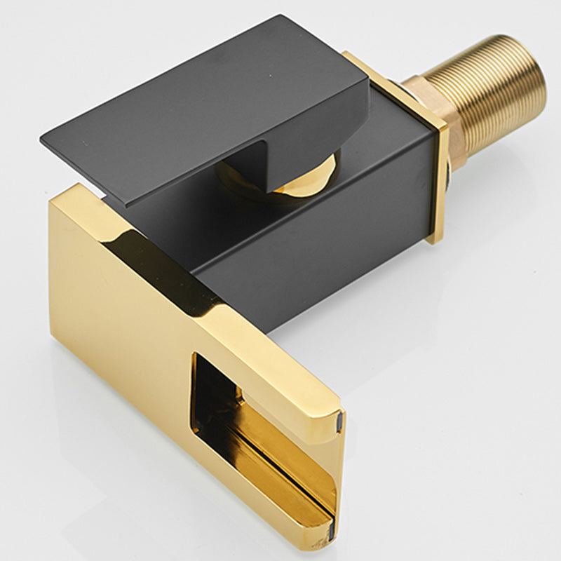 Lisslune | Modern Waterfall Spout Sink Faucet with LED Brass Sink Faucet