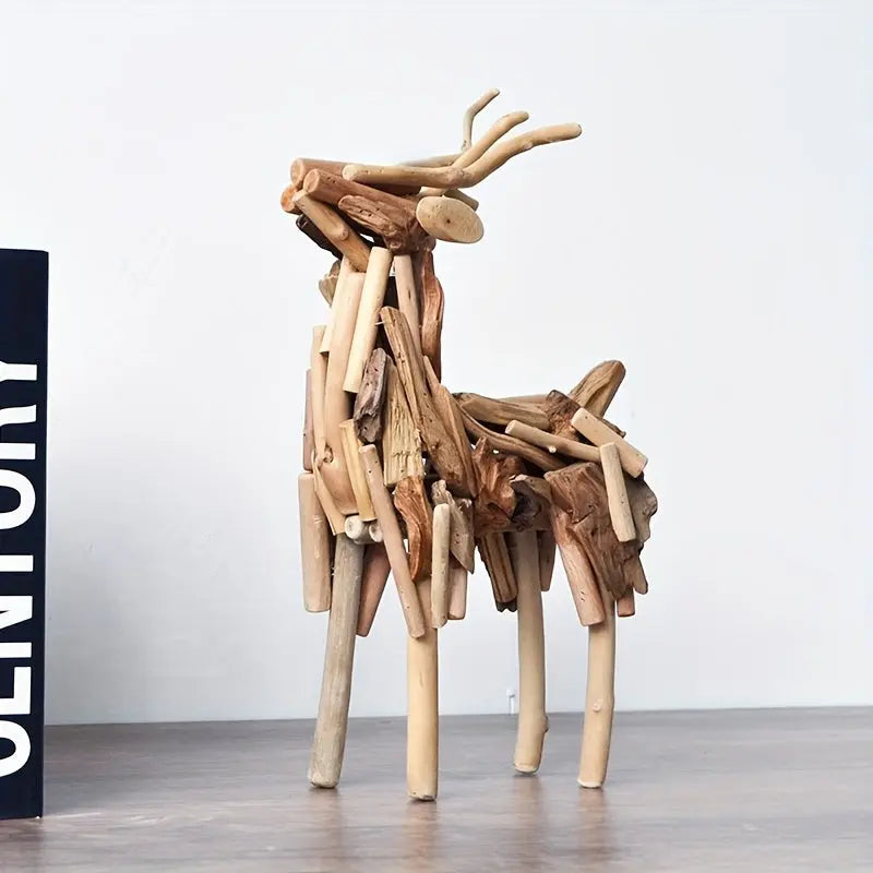 Lisslune | WoodGrace - Abstract Deer Sculpture