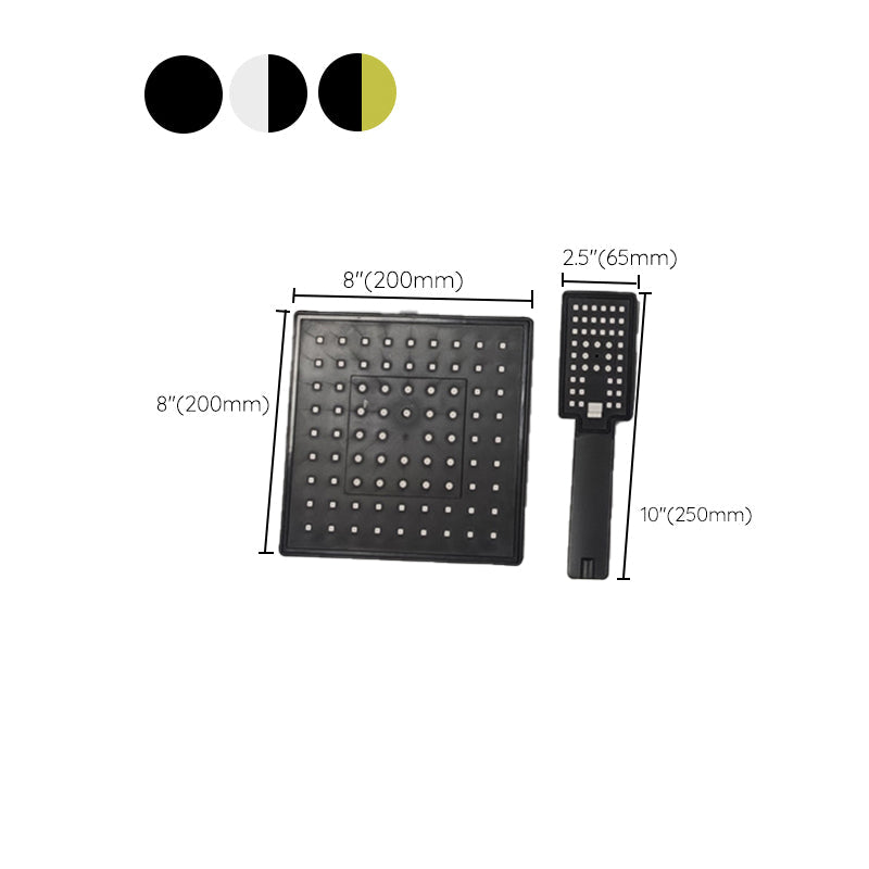 Lisslune | Square Shower Head Combination Standard Spray Pattern with Hand Shower