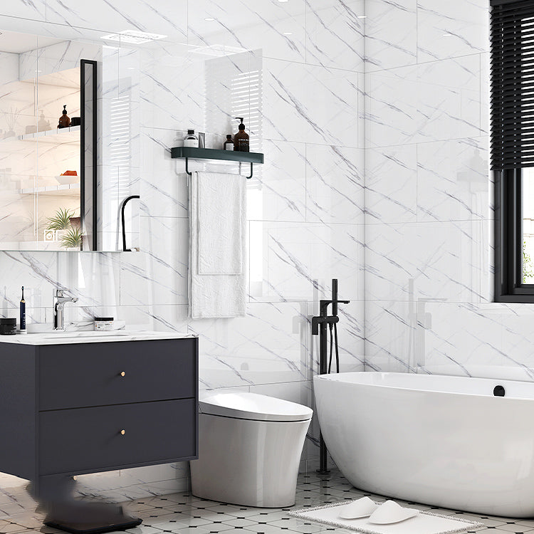 Lisslune | Polygon Field Peel and Stick Back Wall Tile PVC Peel and Stick Tile for the Kitchen