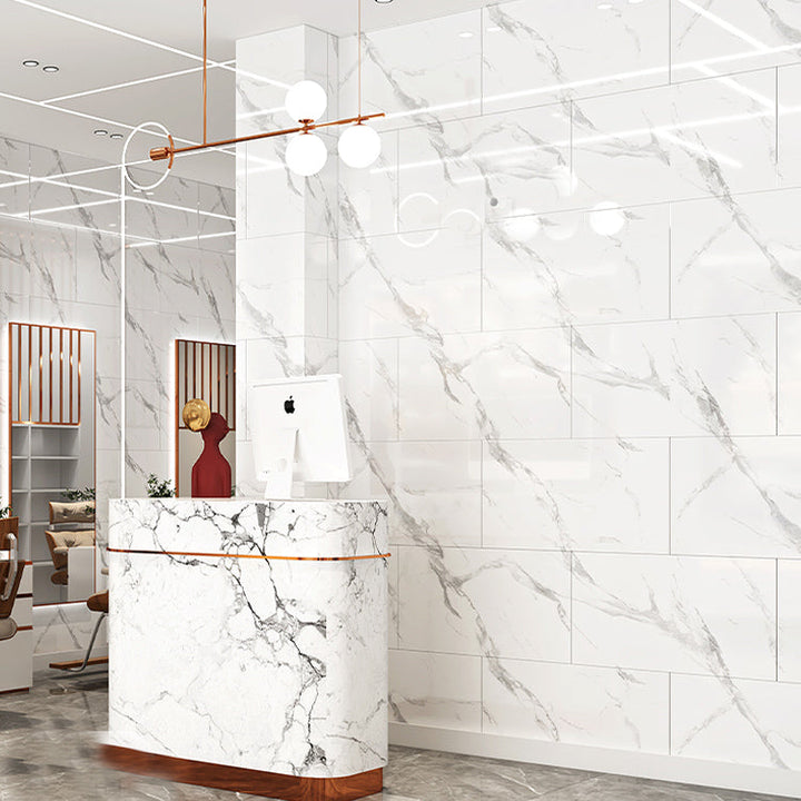 Lisslune | Polygon Field Peel and Stick Back Wall Tile PVC Peel and Stick Tile for the Kitchen