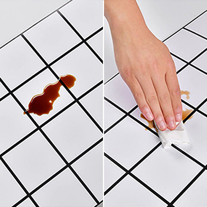 Lisslune | Mosaic Tile Peel and Stick Tile PVC Kitchen Bathroom Back Wall Peel and Stick Wall Tile