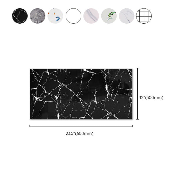 Lisslune | Mosaic Tile Peel and Stick Tile PVC Kitchen Bathroom Back Wall Peel and Stick Wall Tile