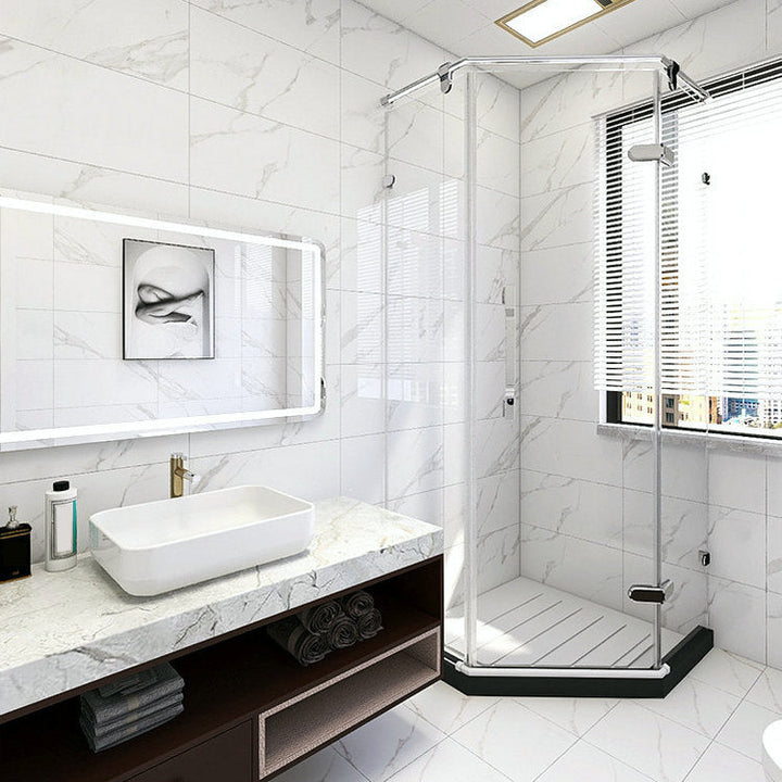 Lisslune | Mosaic Tile Peel and Stick Tile PVC Kitchen Backsplash Peel and Stick Wall Tile