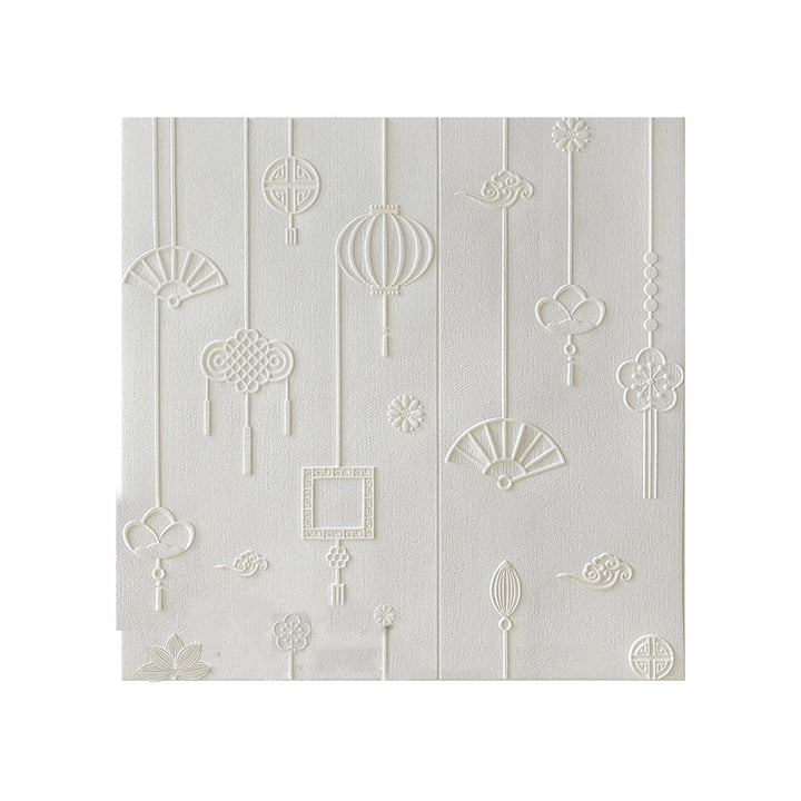 Lisslune | Contemporary Wall Panels Self-Adhesive Waterproof Cartoon 3D Print Wall Covering