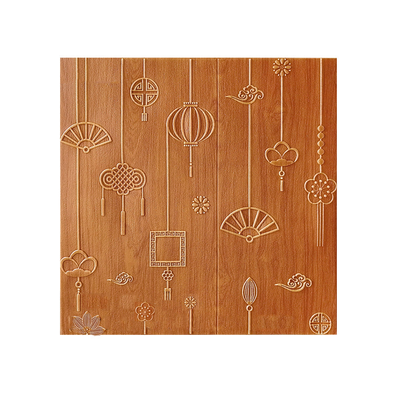 Lisslune | Contemporary Wall Panels Self-Adhesive Waterproof Cartoon 3D Print Wall Covering