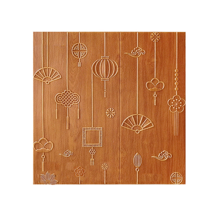 Lisslune | Contemporary Wall Panels Self-Adhesive Waterproof Cartoon 3D Print Wall Covering