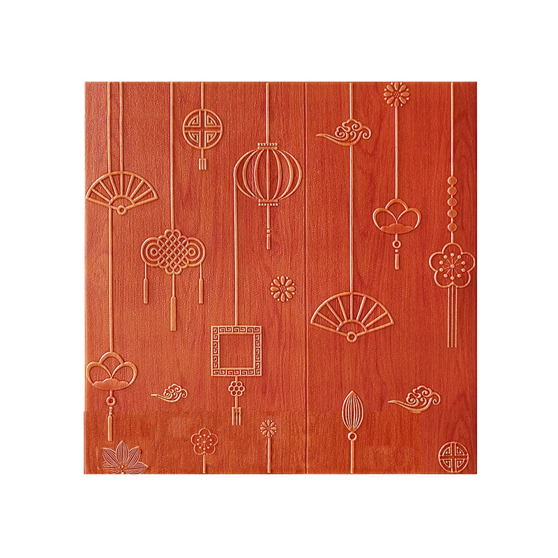 Lisslune | Contemporary Wall Panels Self-Adhesive Waterproof Cartoon 3D Print Wall Covering