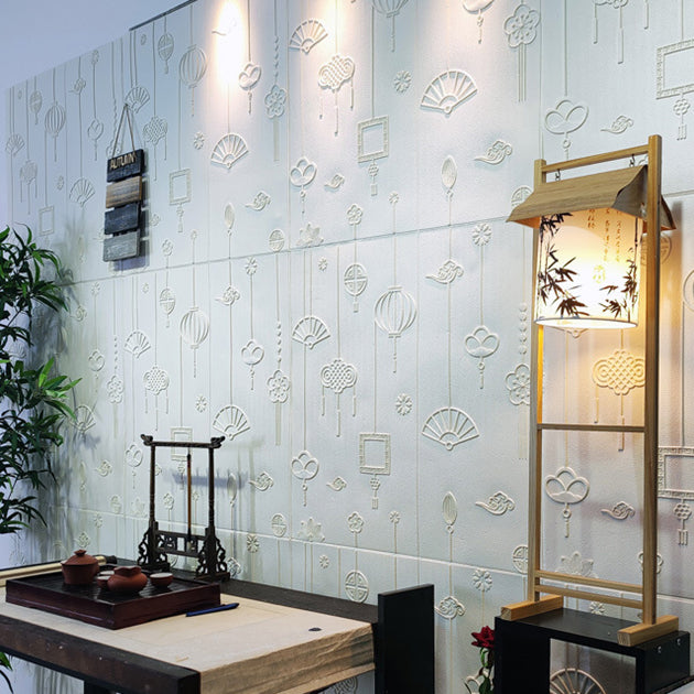 Lisslune | Contemporary Wall Panels Self-Adhesive Waterproof Cartoon 3D Print Wall Covering