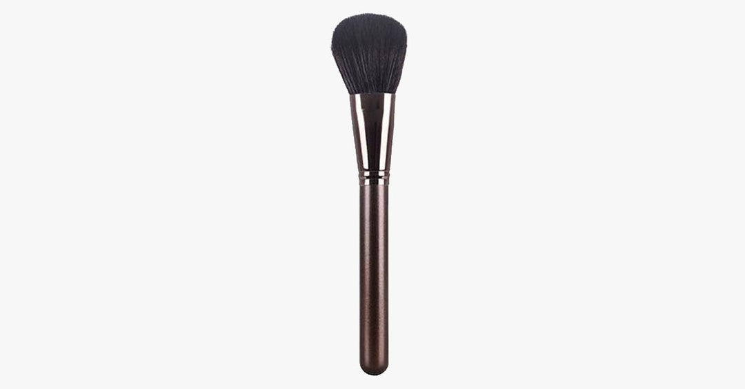 Lisslune | Powder Makeup Brush - Made from synthetic fibers - Full & round shape - For loose and pressed powder products - Perfect for foundations, blush & bronzer