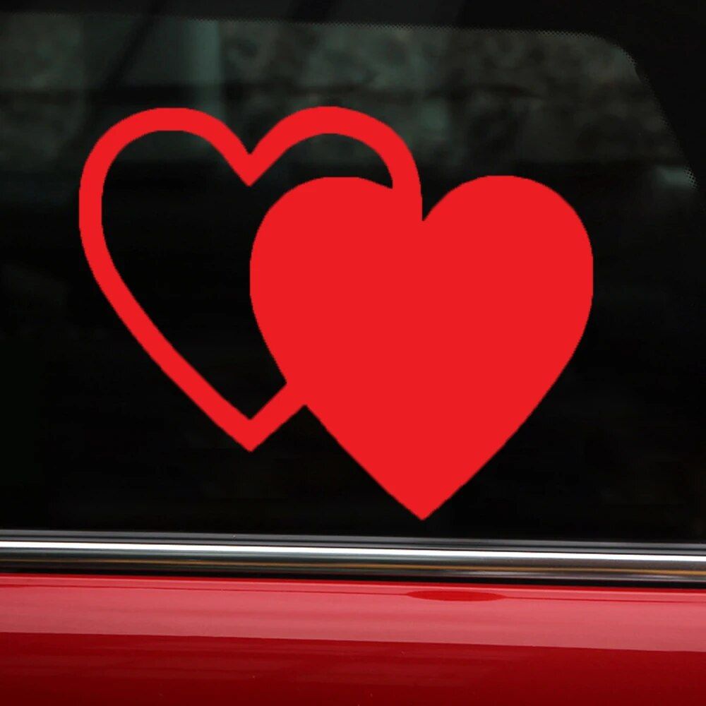 Lisslune | Reflective Love Heart Safety Labels
