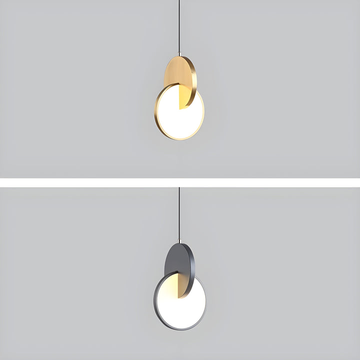 Lisslune | NordicGlow – Modern Scandinavian LED pendant lamp with round frame and warm glow