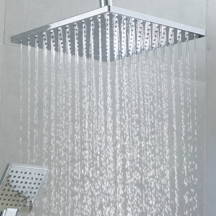 Lisslune | Square Shower Head Combo Large Shower Head with Hand Shower