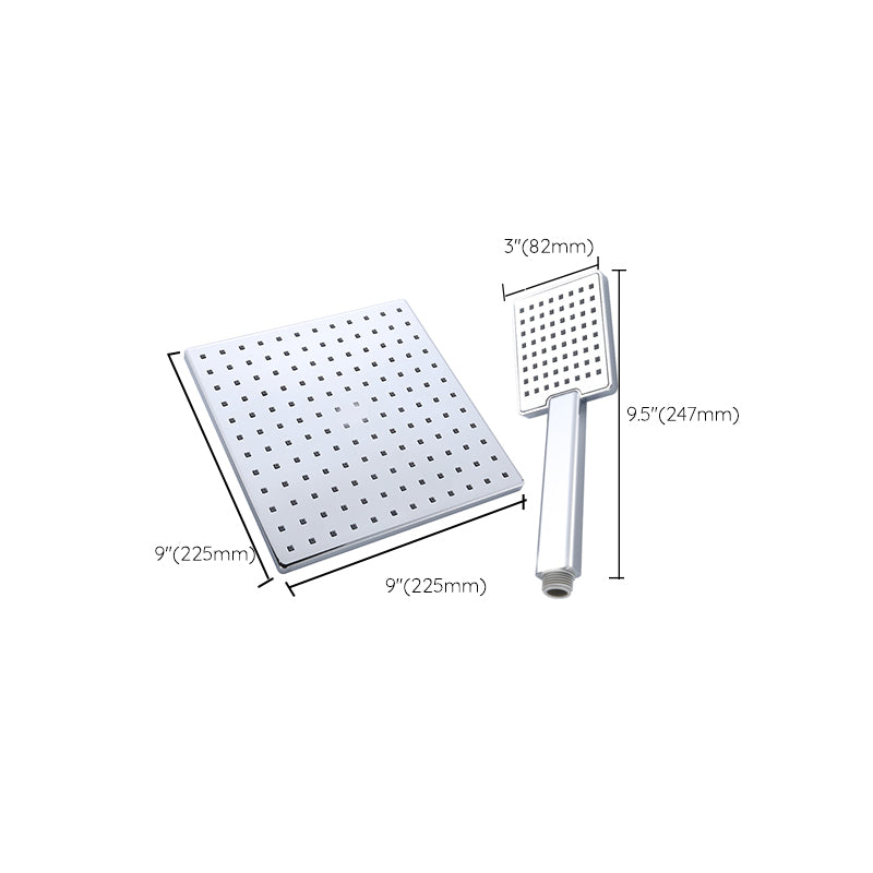 Lisslune | Square Shower Head Combo Large Shower Head with Hand Shower