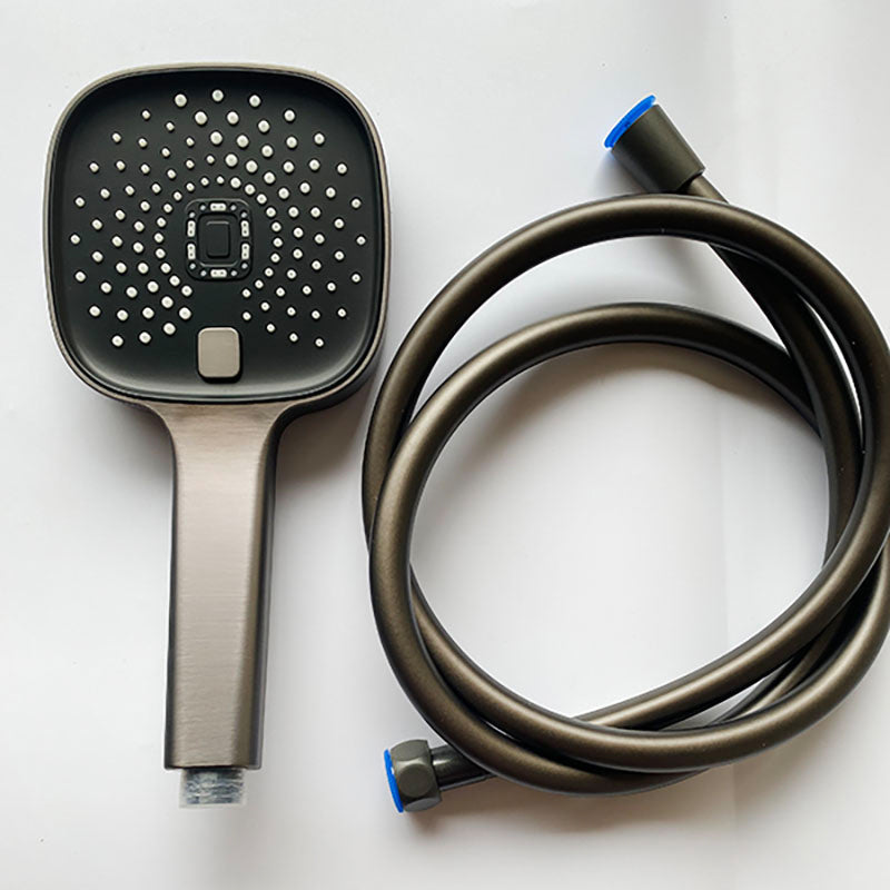 Lisslune | Black Large Shower Head Standard Spray Pattern with Hand Shower