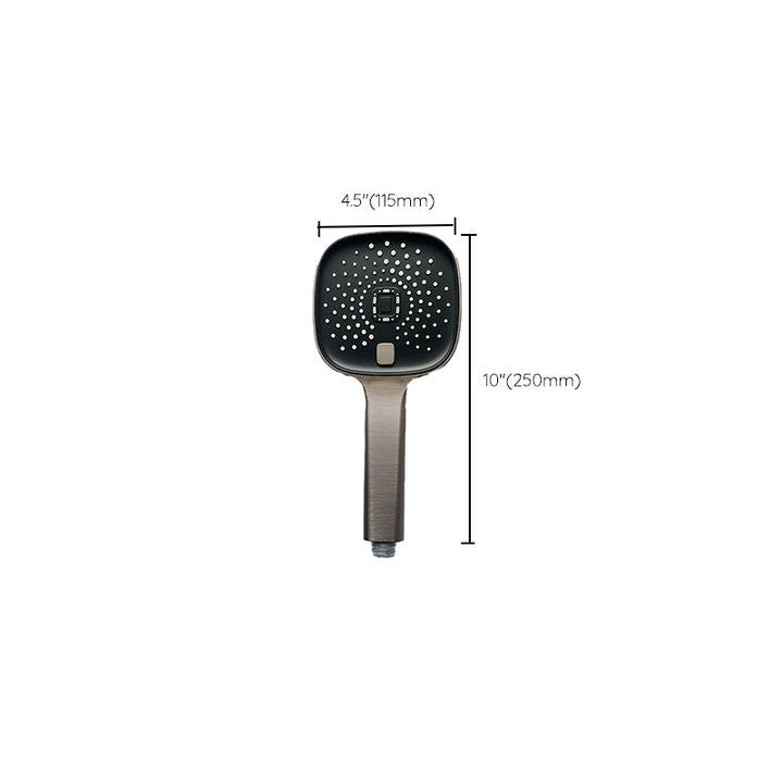 Lisslune | Black Large Shower Head Standard Spray Pattern with Hand Shower