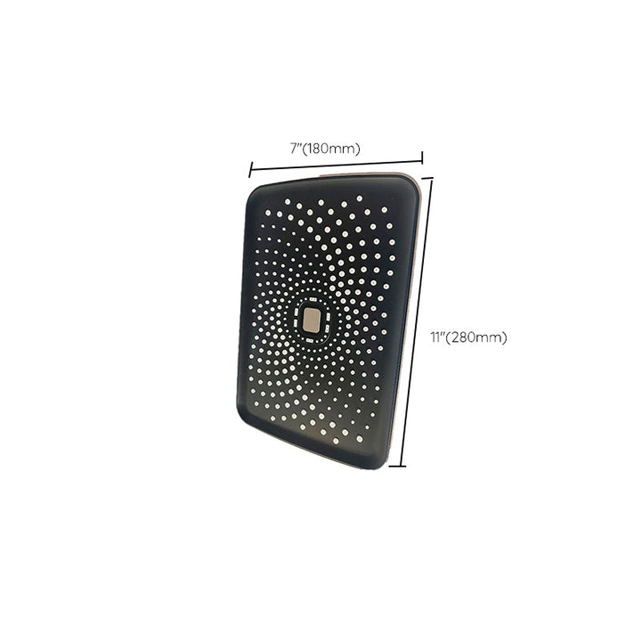 Lisslune | Black Large Shower Head Standard Spray Pattern with Hand Shower