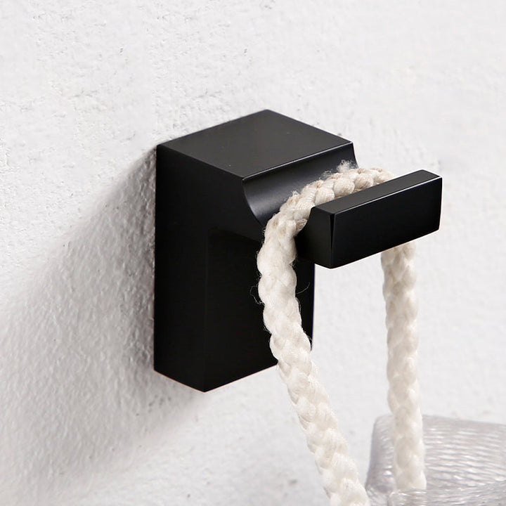Lisslune | Black Bathroom Accessories Hardware Set with Towel Bar and Bathroom Shelf