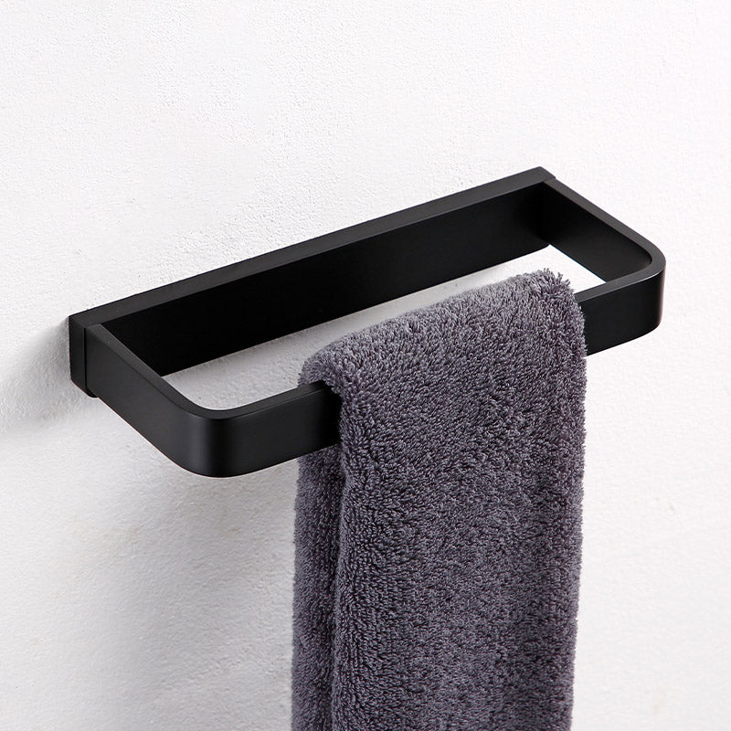 Lisslune | Black Bathroom Accessories Hardware Set with Towel Bar and Bathroom Shelf
