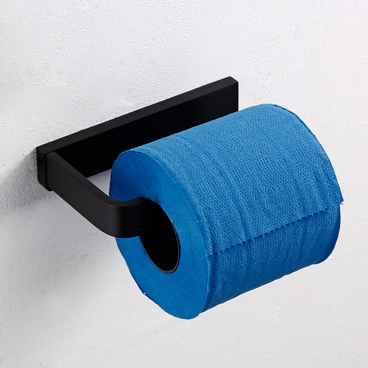 Lisslune | Black Bathroom Accessories Hardware Set with Towel Rail and Bath Shelf