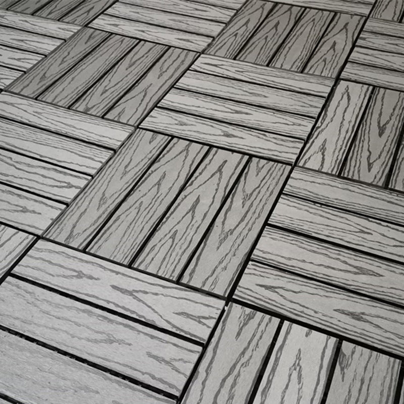 Lisslune | 12" X 12" Deck/Patio floor tiles 4-Slat Square for outdoor patio tiles
