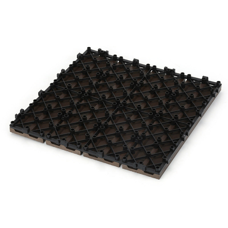 Lisslune | 12" X 12" Deck/Patio floor tiles 4-Slat Square for outdoor patio tiles