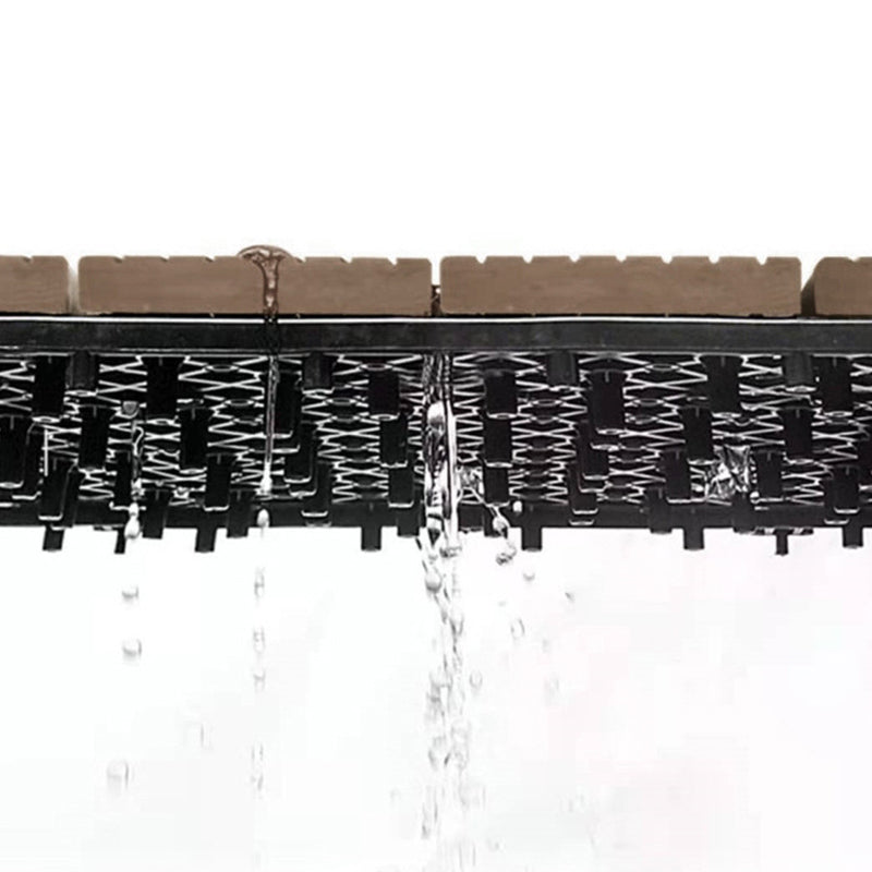 Lisslune | 12" X 12" Deck/Patio floor tiles 4-Slat Square for outdoor patio tiles
