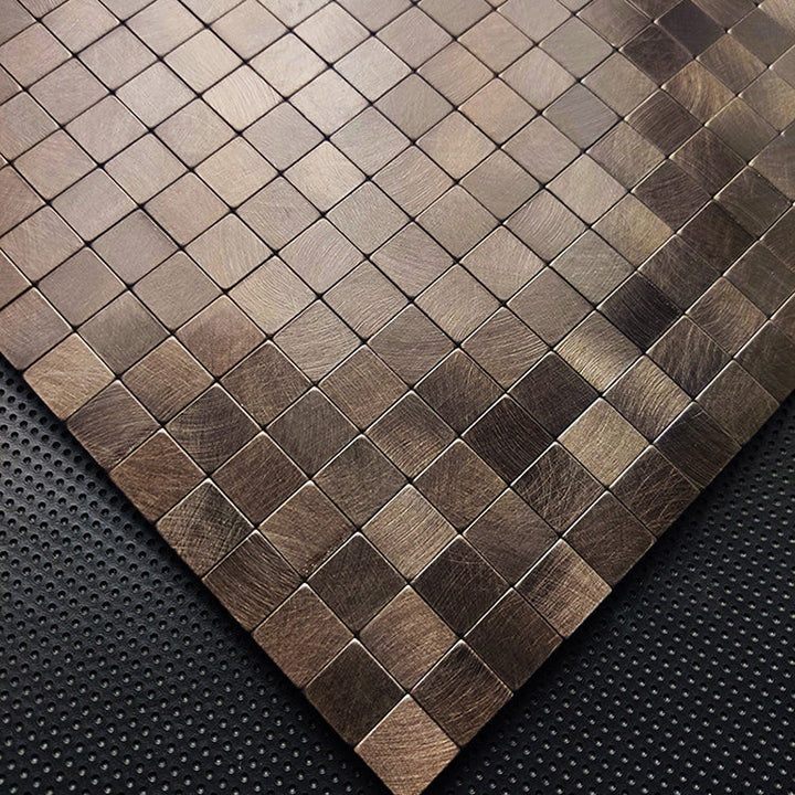 Lisslune | Mosaic Tile Wallpaper Contemporary Peel and Stick Wallpaper with Square Shape