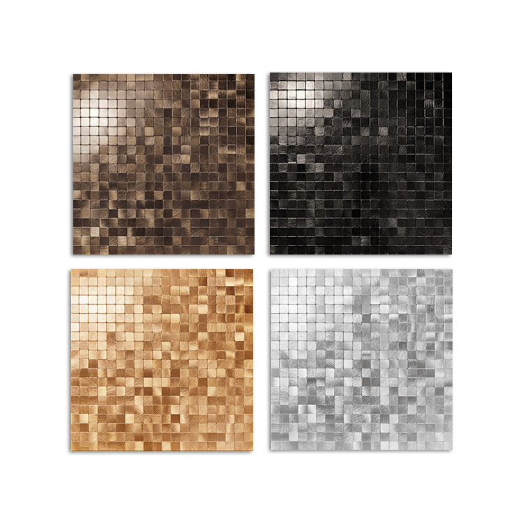 Lisslune | Mosaic Tile Wallpaper Contemporary Peel and Stick Wallpaper with Square Shape