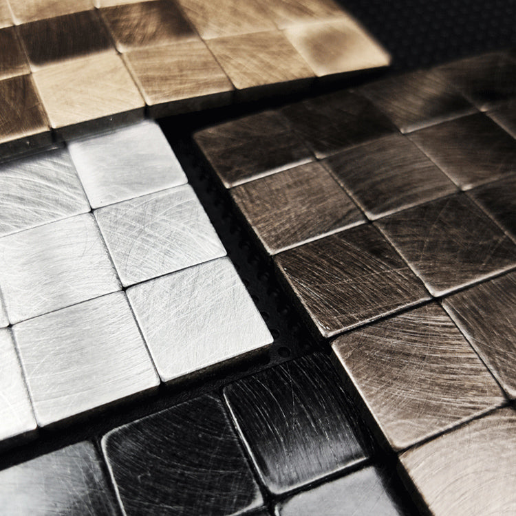 Lisslune | Mosaic Tile Wallpaper Contemporary Peel and Stick Wallpaper with Square Shape