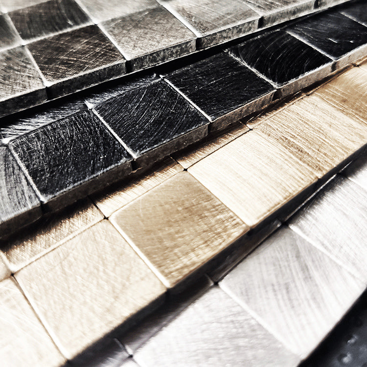 Lisslune | Mosaic Tile Wallpaper Contemporary Peel and Stick Wallpaper with Square Shape