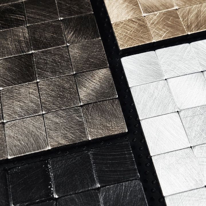 Lisslune | Mosaic Tile Wallpaper Contemporary Peel and Stick Wallpaper with Square Shape