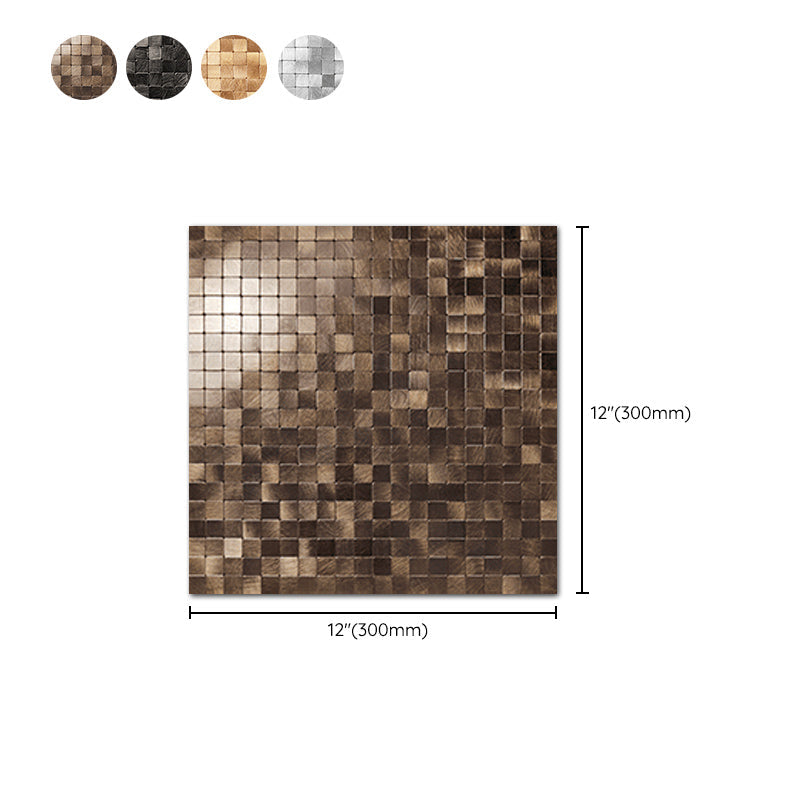 Lisslune | Mosaic Tile Wallpaper Contemporary Peel and Stick Wallpaper with Square Shape